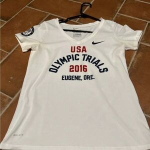 Nike USA Olympic Trials 2016 White T-Shirt